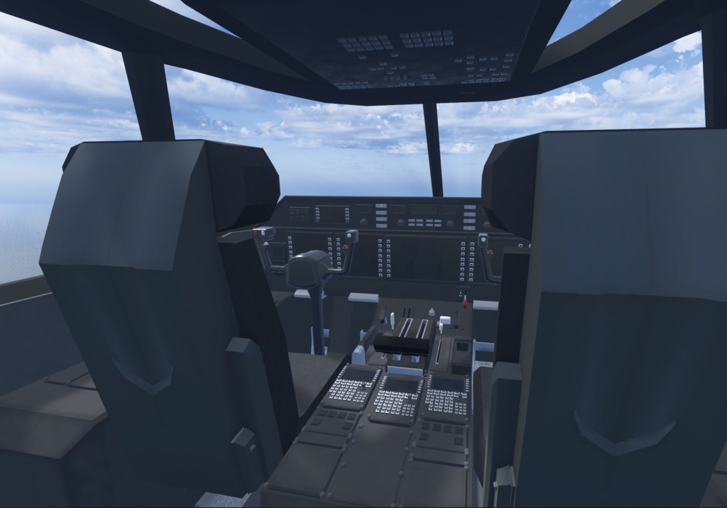 【VRChat想定】架空早期警戒機 BRE-03 murrelet マーレット【飛行可能3Dモデル】