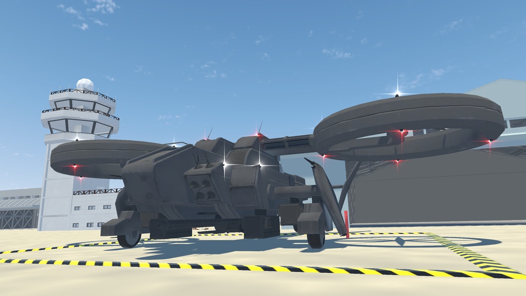 【VRChat想定】架空ヘリコプター BGH-25 Jackal(ジャッカル)【飛行可能3Dモデル】