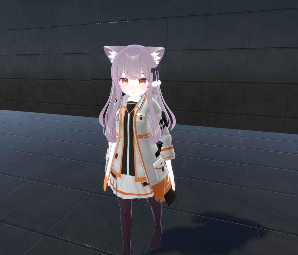【20アバター対応、MA対応】学生機関な戦闘制服コーデ【VRChat想定 衣装3Dモデル】