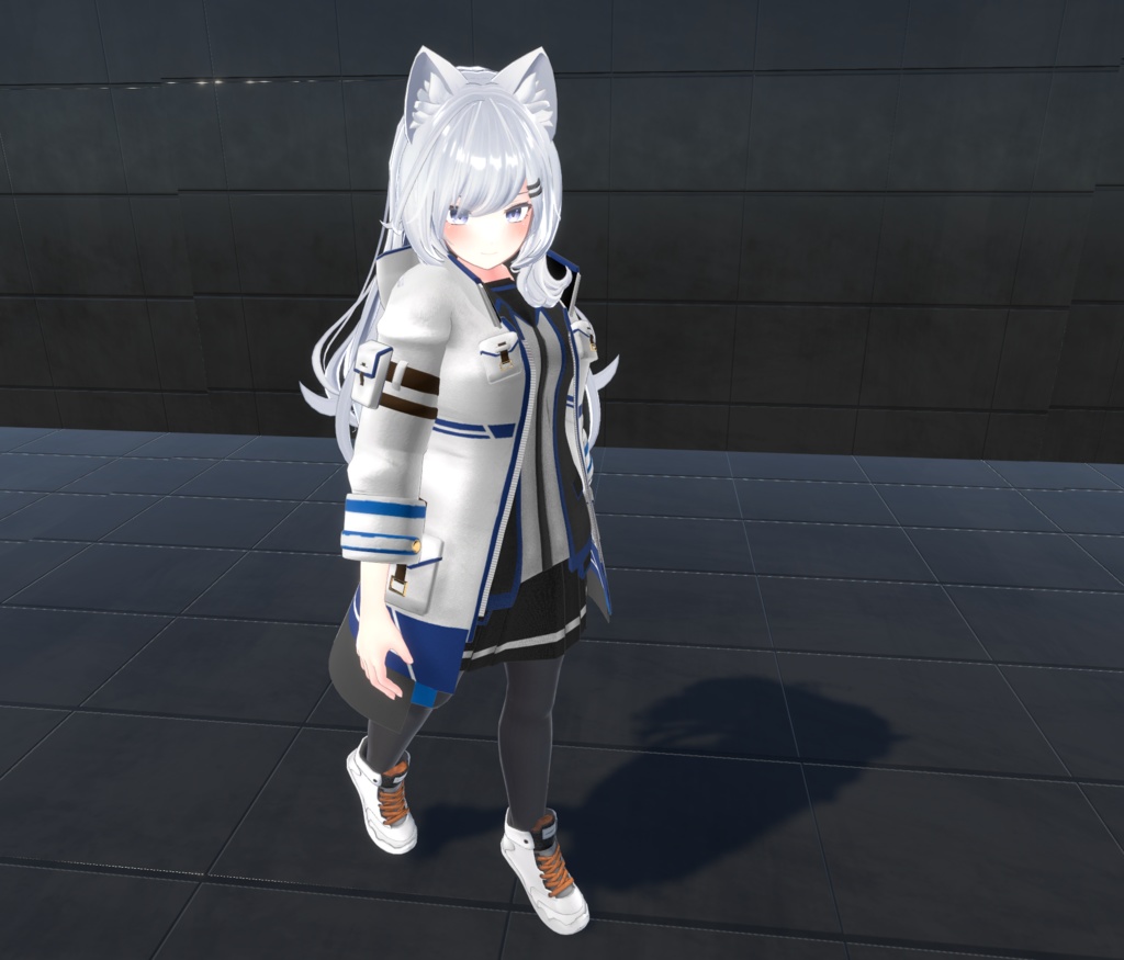 【20アバター対応、MA対応】学生機関な戦闘制服コーデ【VRChat想定 衣装3Dモデル】