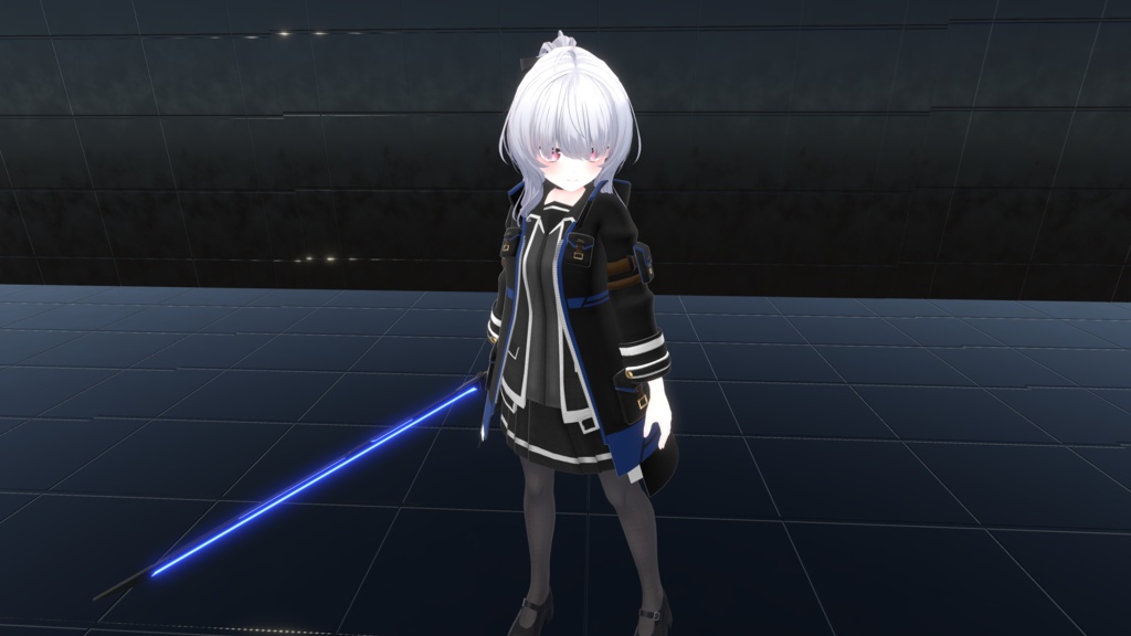 【20アバター対応、MA対応】学生機関な戦闘制服コーデ【VRChat想定 衣装3Dモデル】