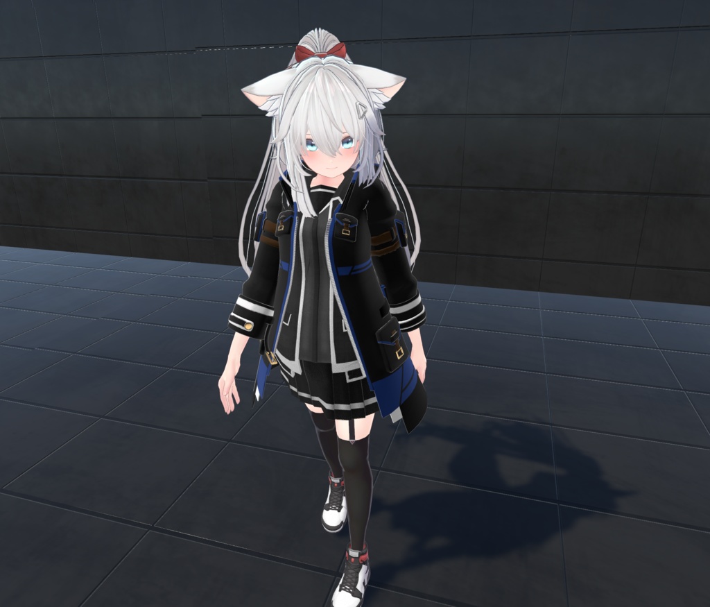 【20アバター対応、MA対応】学生機関な戦闘制服コーデ【VRChat想定 衣装3Dモデル】