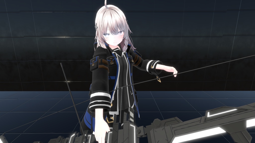 【20アバター対応、MA対応】学生機関な戦闘制服コーデ【VRChat想定 衣装3Dモデル】