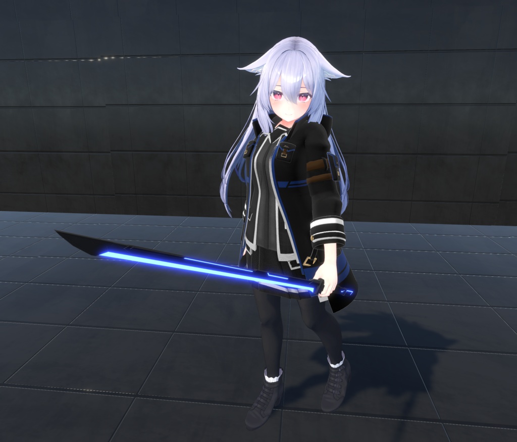 【20アバター対応、MA対応】学生機関な戦闘制服コーデ【VRChat想定 衣装3Dモデル】