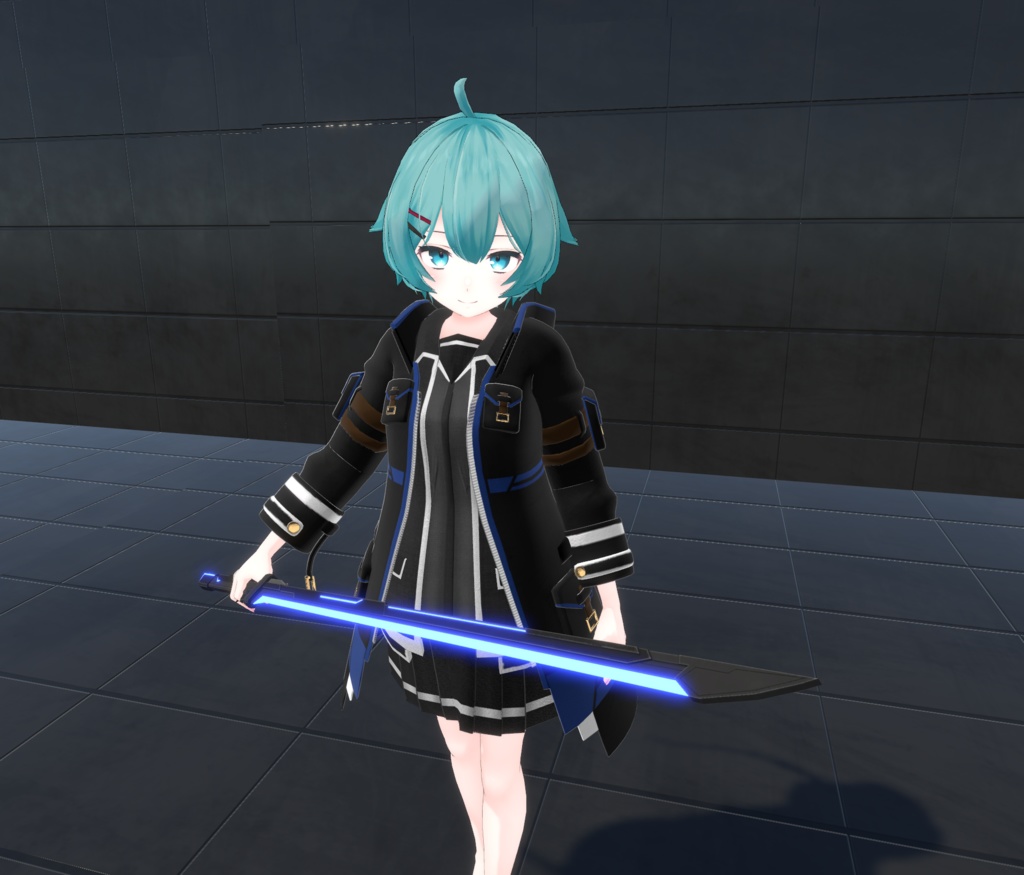【20アバター対応、MA対応】学生機関な戦闘制服コーデ【VRChat想定 衣装3Dモデル】