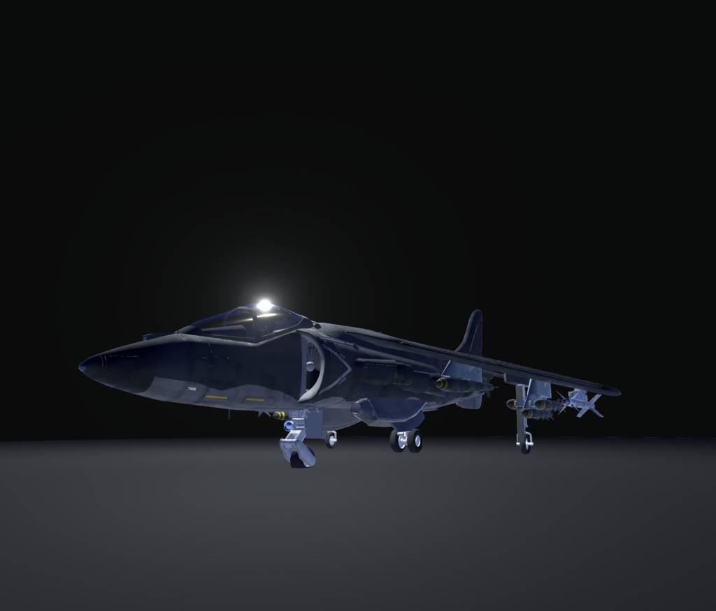 【VRChat想定】B-AV8B【飛行可能3Dモデル】