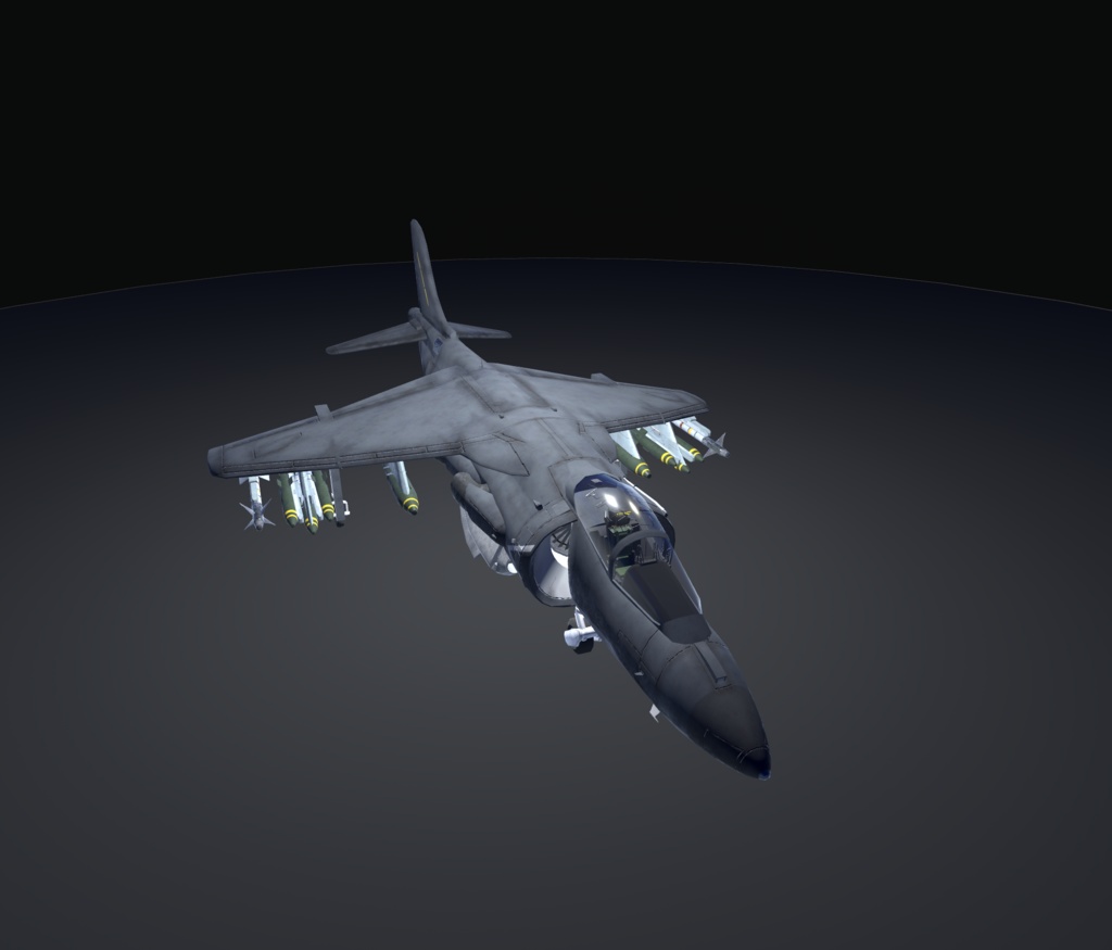【VRChat想定】B-AV8B【飛行可能3Dモデル】
