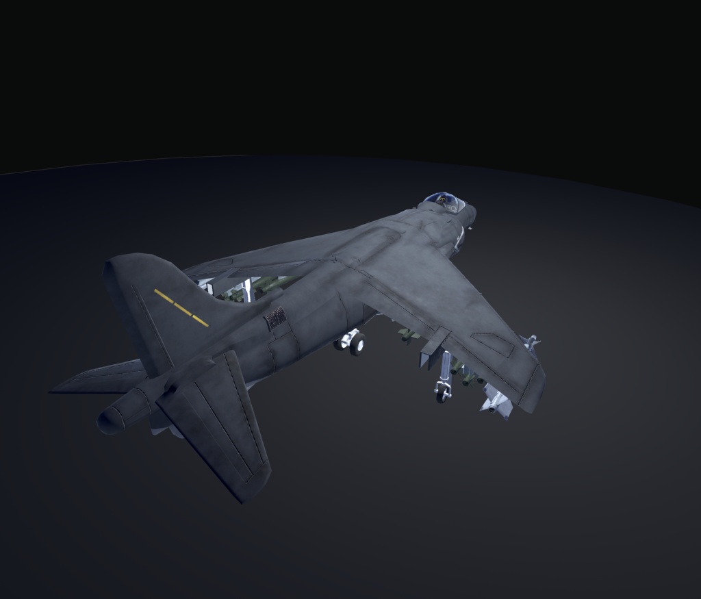 【VRChat想定】B-AV8B【飛行可能3Dモデル】