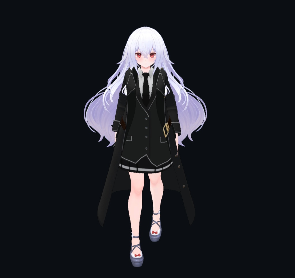 【22アバター対応、MA対応】指揮官な制服コート 【VRChat想定 衣装3Dモデル】