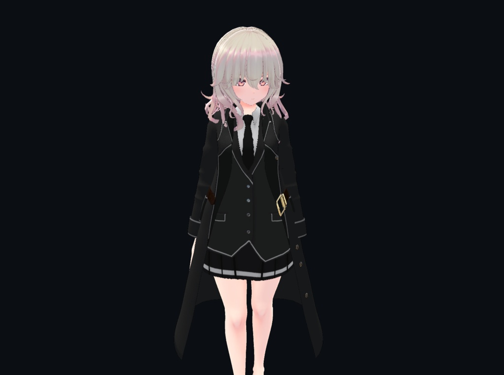 【22アバター対応、MA対応】指揮官な制服コート 【VRChat想定 衣装3Dモデル】