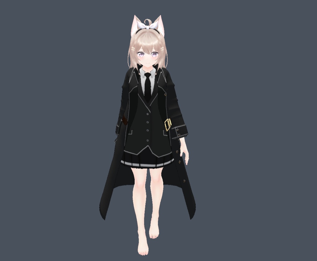 【22アバター対応、MA対応】指揮官な制服コート 【VRChat想定 衣装3Dモデル】