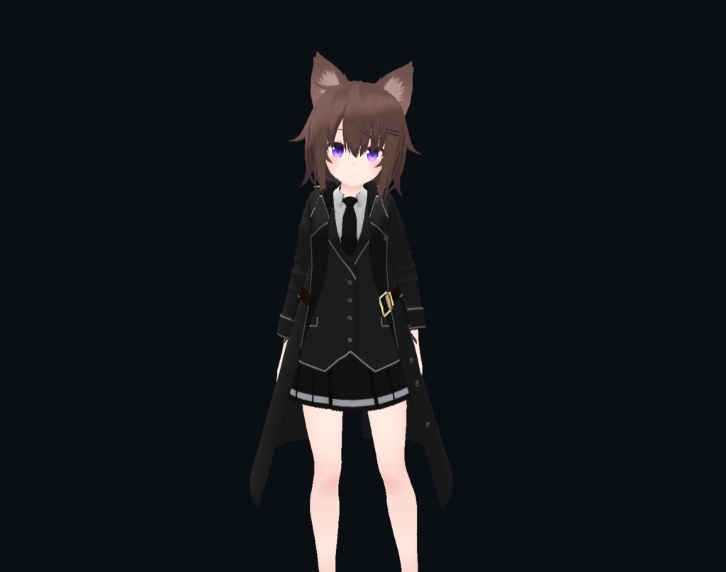 【22アバター対応、MA対応】指揮官な制服コート 【VRChat想定 衣装3Dモデル】
