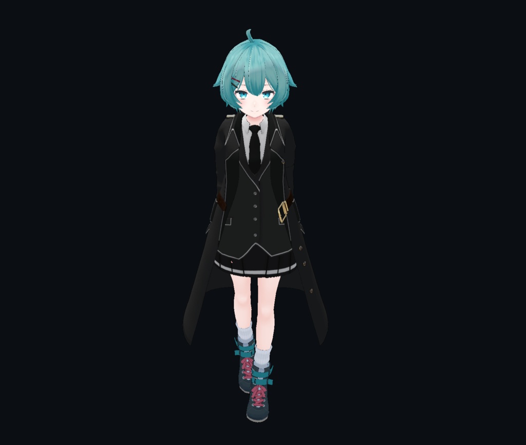 【22アバター対応、MA対応】指揮官な制服コート 【VRChat想定 衣装3Dモデル】