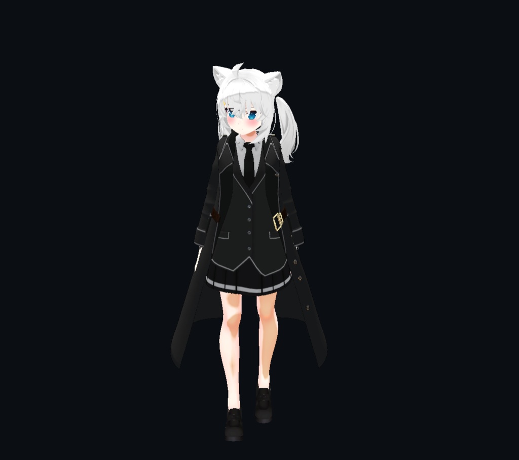 【22アバター対応、MA対応】指揮官な制服コート 【VRChat想定 衣装3Dモデル】