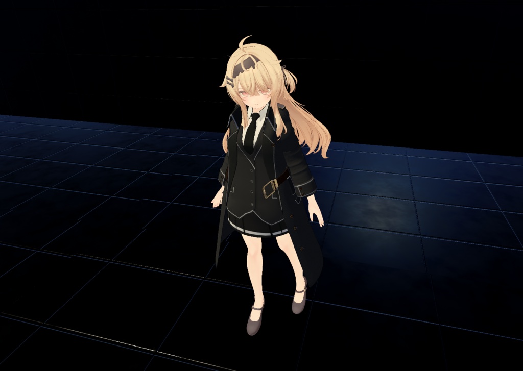 【24アバター対応、MA対応】指揮官な制服コート 【VRChat想定 衣装3Dモデル】