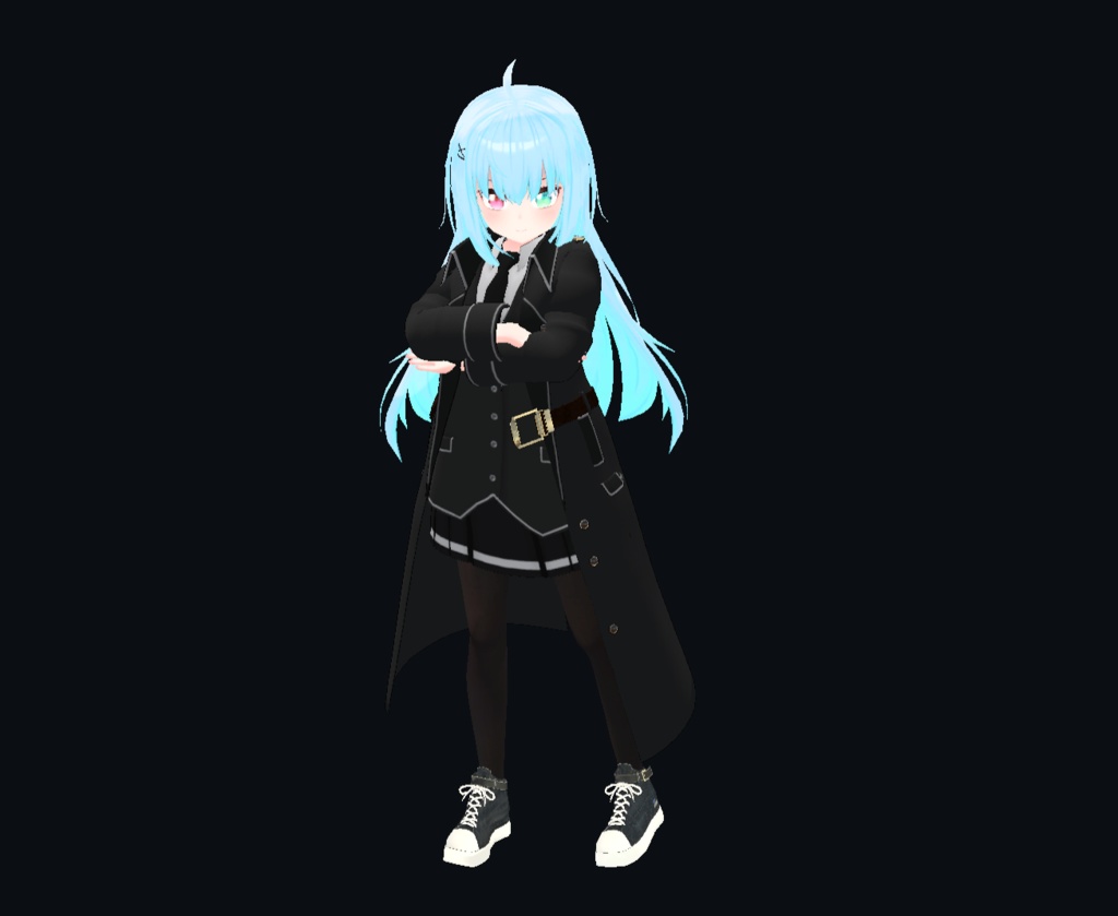 【22アバター対応、MA対応】指揮官な制服コート 【VRChat想定 衣装3Dモデル】