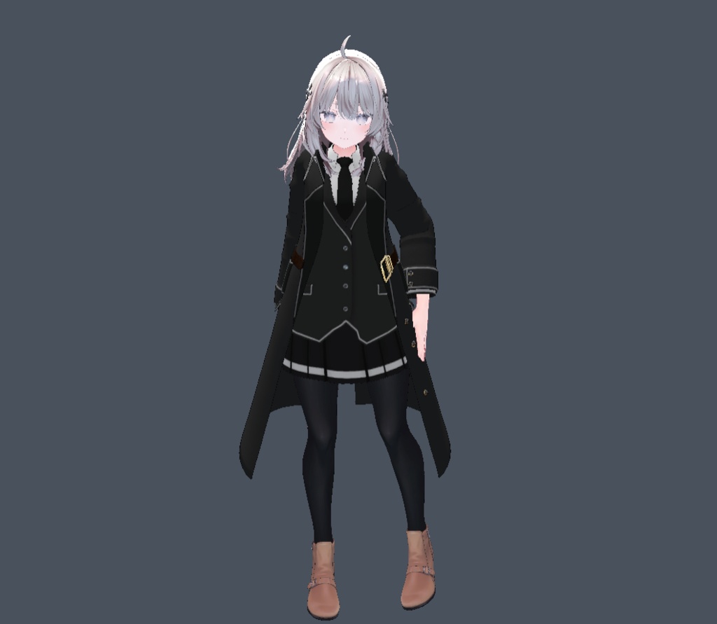 【22アバター対応、MA対応】指揮官な制服コート 【VRChat想定 衣装3Dモデル】