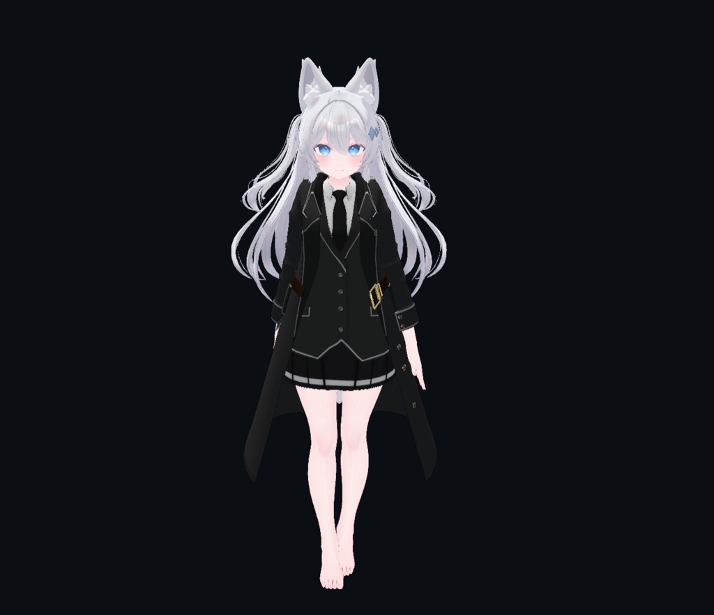 【22アバター対応、MA対応】指揮官な制服コート 【VRChat想定 衣装3Dモデル】