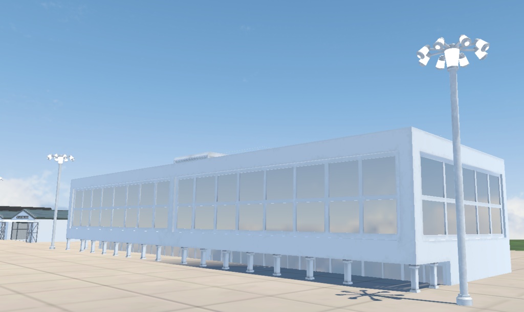 【VRChat想定】フライトワールド用地形vol1【3Dモデル】