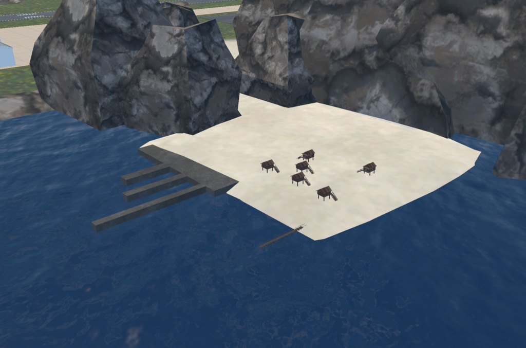 【VRChat想定】フライトワールド用地形vol1【3Dモデル】