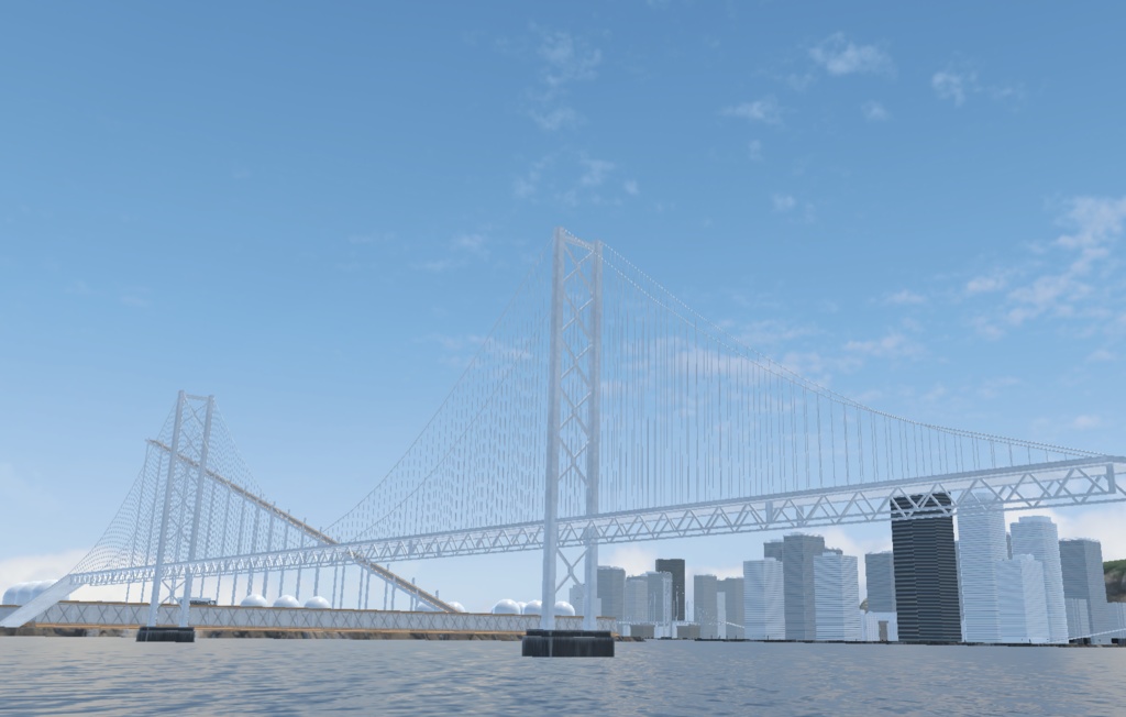 【VRChat想定】フライトワールド用地形vol1【3Dモデル】