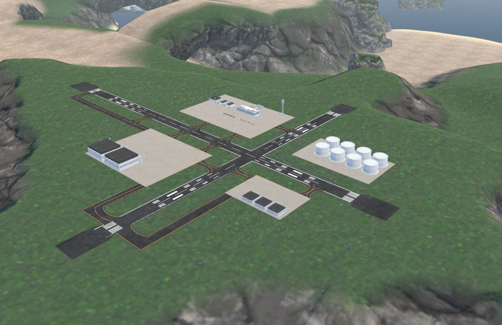 【VRChat想定】フライトワールド用地形vol1【3Dモデル】