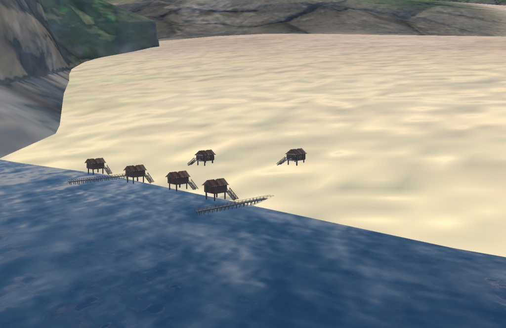 【VRChat想定】フライトワールド用地形vol1【3Dモデル】