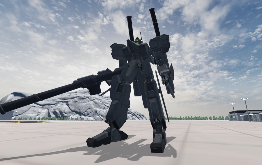 【VRChat想定】人型兵器BGG06-BEAR【簡易プラモデルギミック、操作可能3Dモデル】