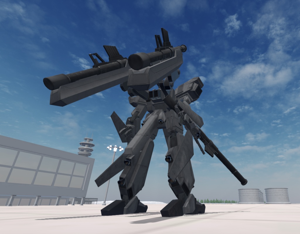 【VRChat想定】人型兵器BGG06-BEAR【簡易プラモデルギミック、操作可能3Dモデル】