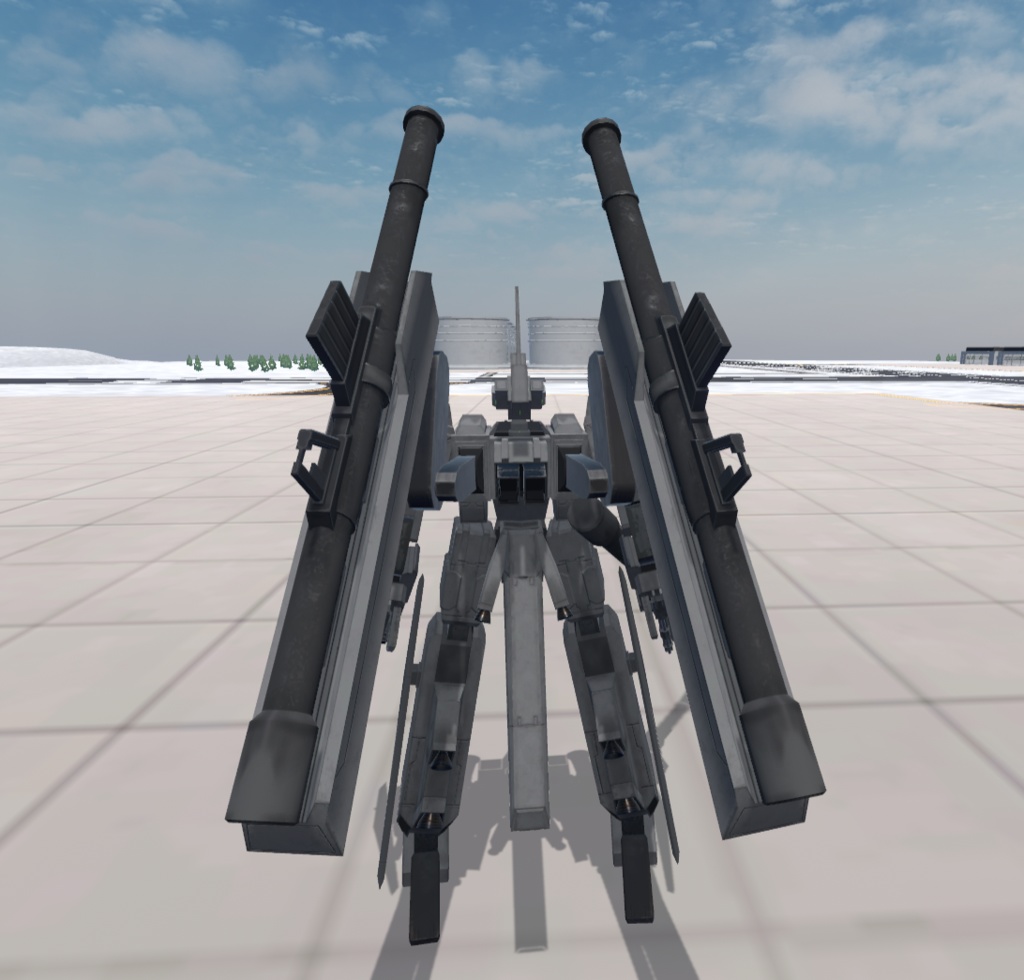 【VRChat想定】人型兵器BGG06-BEAR【簡易プラモデルギミック、操作可能3Dモデル】