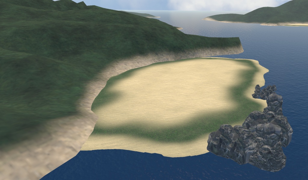 【VRChat想定】フライトワールド用地形vol2【3Dモデル】