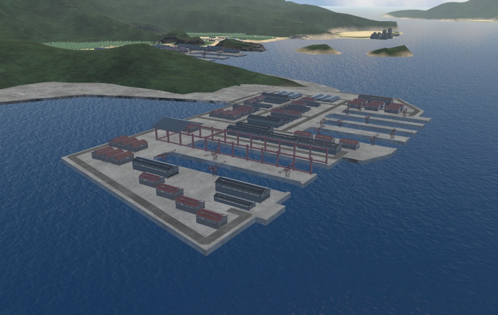 【VRChat想定】フライトワールド用地形vol2【3Dモデル】