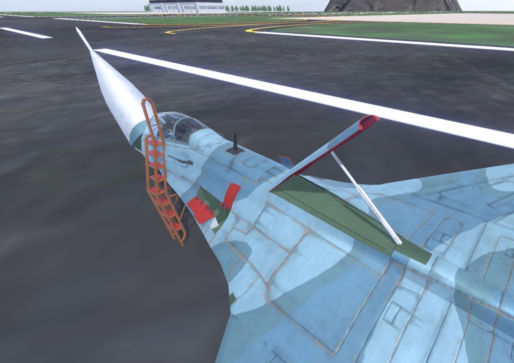 【VRChat想定】B-SU27改【飛行可能3Dモデル】