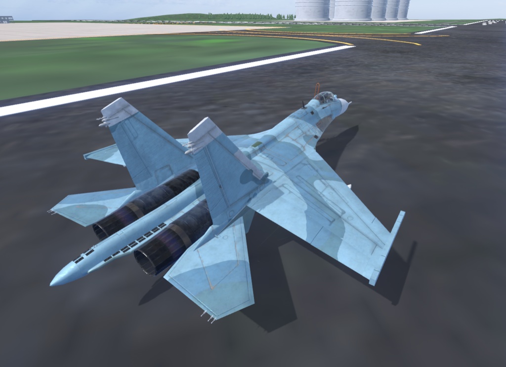 【VRChat想定】B-SU27改【飛行可能3Dモデル】