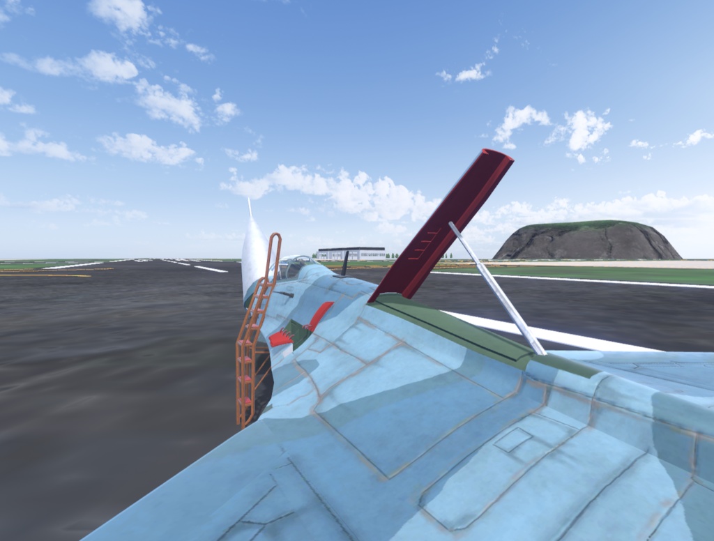 【VRChat想定】B-SU27改【飛行可能3Dモデル】