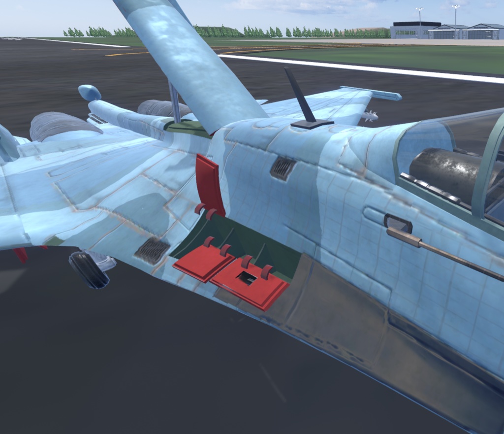 【VRChat想定】B-SU27改【飛行可能3Dモデル】