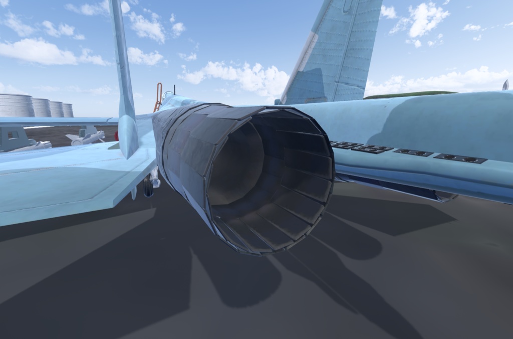 【VRChat想定】B-SU27改【飛行可能3Dモデル】