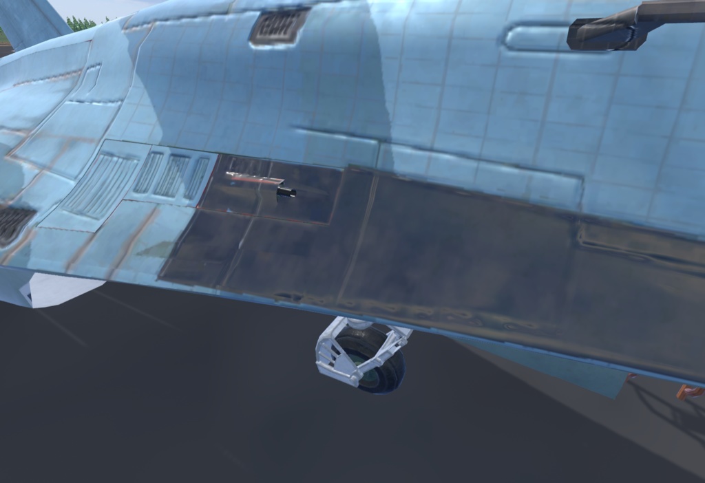 【VRChat想定】B-SU27改【飛行可能3Dモデル】