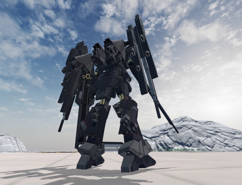 【VRChat想定】人型兵器BGG09-Zelva(ゼルヴァ)【簡易プラモデルギミック、操作可能3Dモデル】