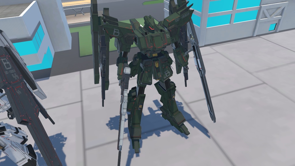 【VRChat想定】人型兵器BGG09-Zelva(ゼルヴァ)【簡易プラモデルギミック、操作可能3Dモデル】