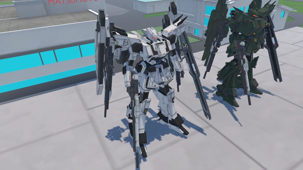 【VRChat想定】人型兵器BGG09-Zelva(ゼルヴァ)【簡易プラモデルギミック、操作可能3Dモデル】