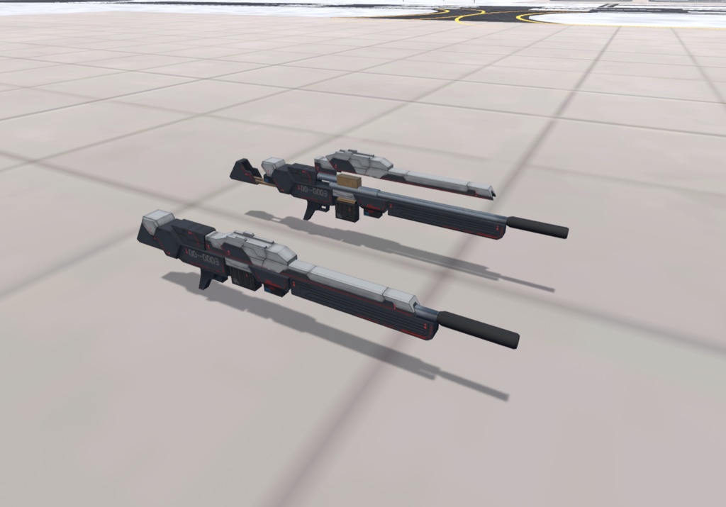 【VRChat想定】人型兵器BGG09-Zelva(ゼルヴァ)【簡易プラモデルギミック、操作可能3Dモデル】