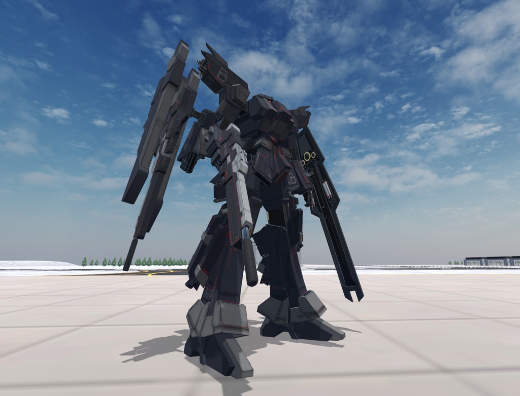 【VRChat想定】人型兵器BGG09-Zelva(ゼルヴァ)【簡易プラモデルギミック、操作可能3Dモデル】