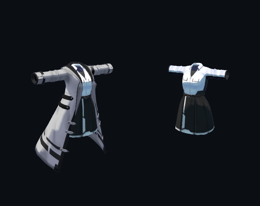 【21アバター、MA対応】レジスタンスなコート【VRChat想定 衣装3Dモデル】