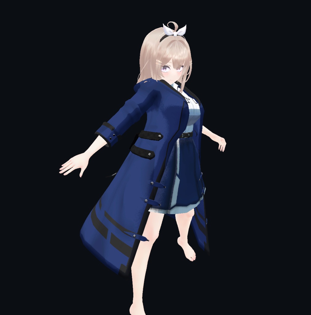 【21アバター、MA対応】レジスタンスなコート【VRChat想定 衣装3Dモデル】