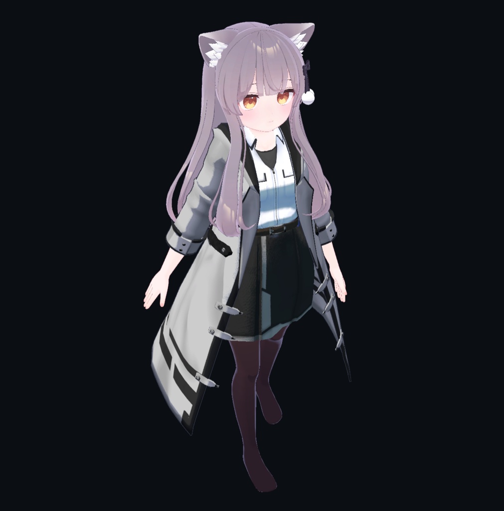 【21アバター、MA対応】レジスタンスなコート【VRChat想定 衣装3Dモデル】