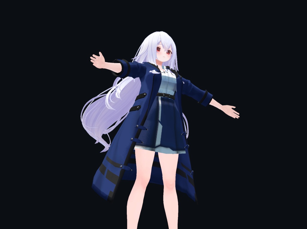 【21アバター、MA対応】レジスタンスなコート【VRChat想定 衣装3Dモデル】