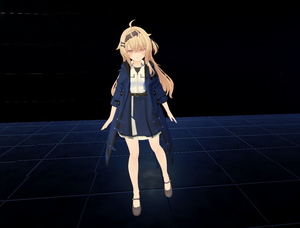 【21アバター、MA対応】レジスタンスなコート【VRChat想定 衣装3Dモデル】