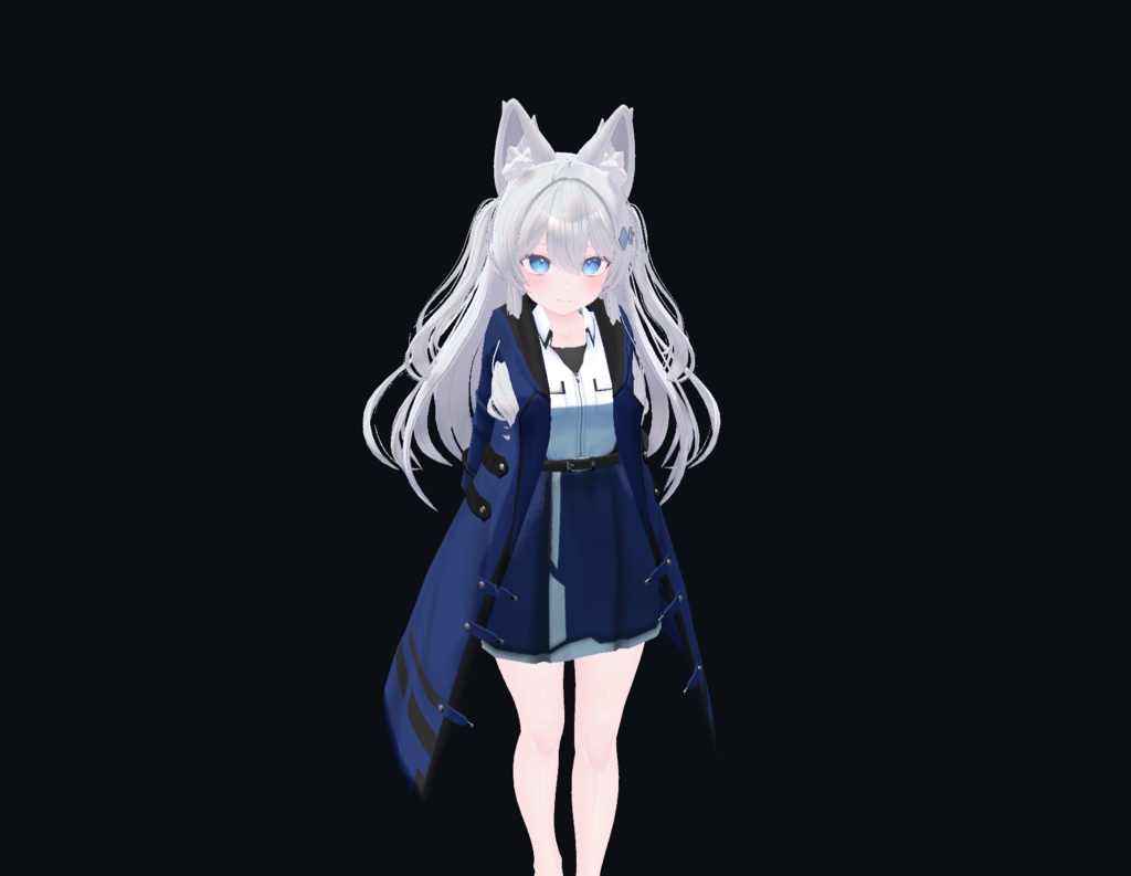 【21アバター、MA対応】レジスタンスなコート【VRChat想定 衣装3Dモデル】