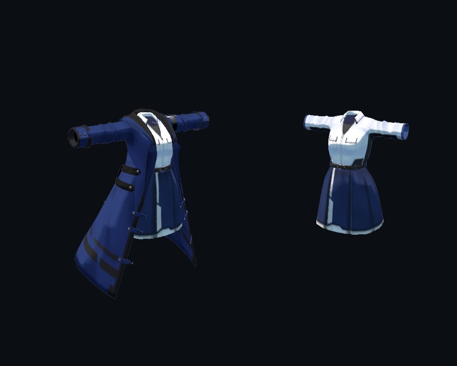 【21アバター、MA対応】レジスタンスなコート【VRChat想定 衣装3Dモデル】